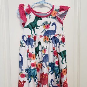 Floral Dinosaur Dress